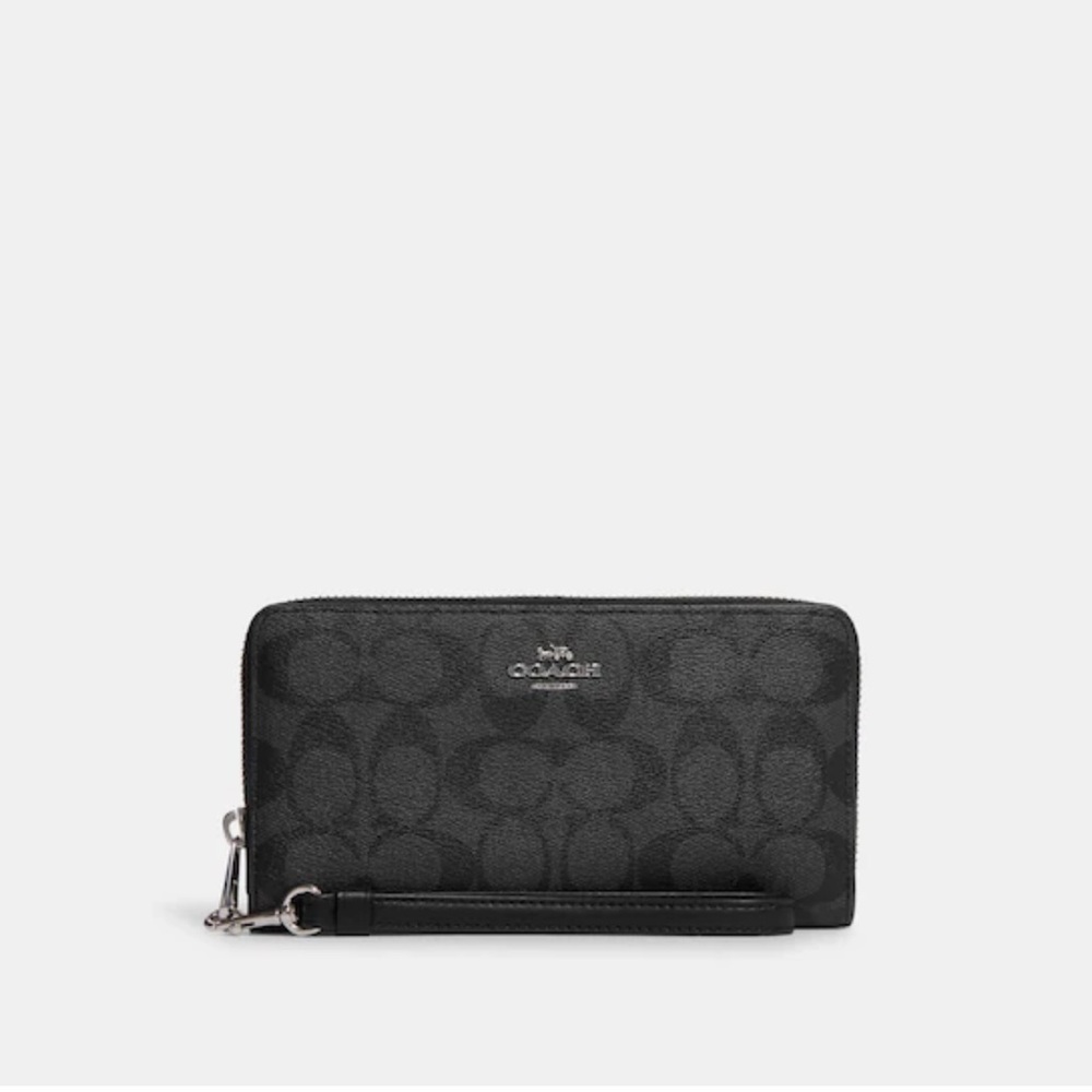 BLACK AND GOLD COACH WALLET